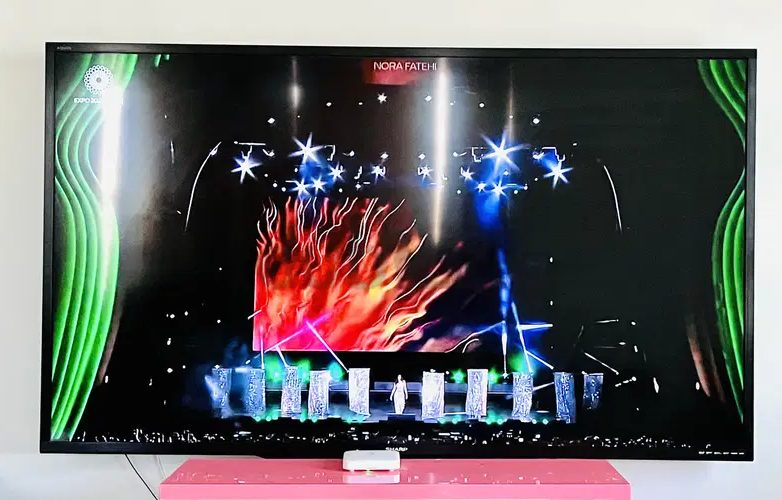 90 inch LED TV. Brand: Sharp Model: LC90LE740X