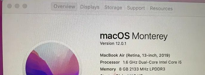 Macbook air 2019