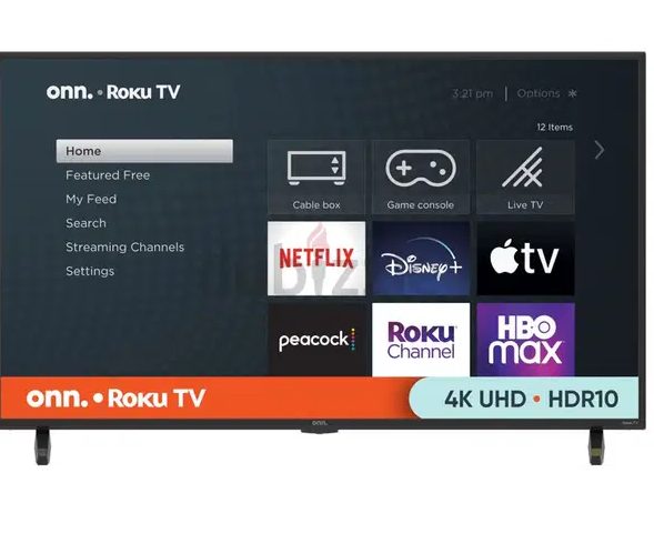 onn. 43inch 4K UHD LED Roku Smart TV HDR