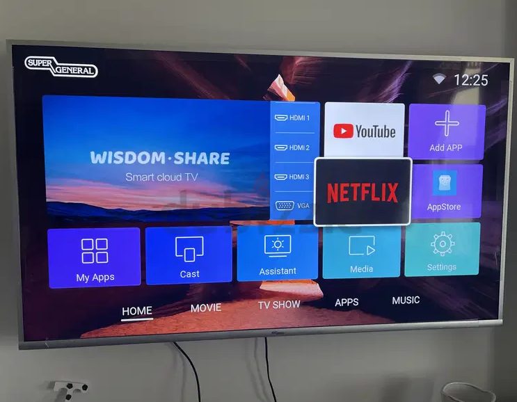 Super General 65-Inch 4K UHD LED Smart TV Grey