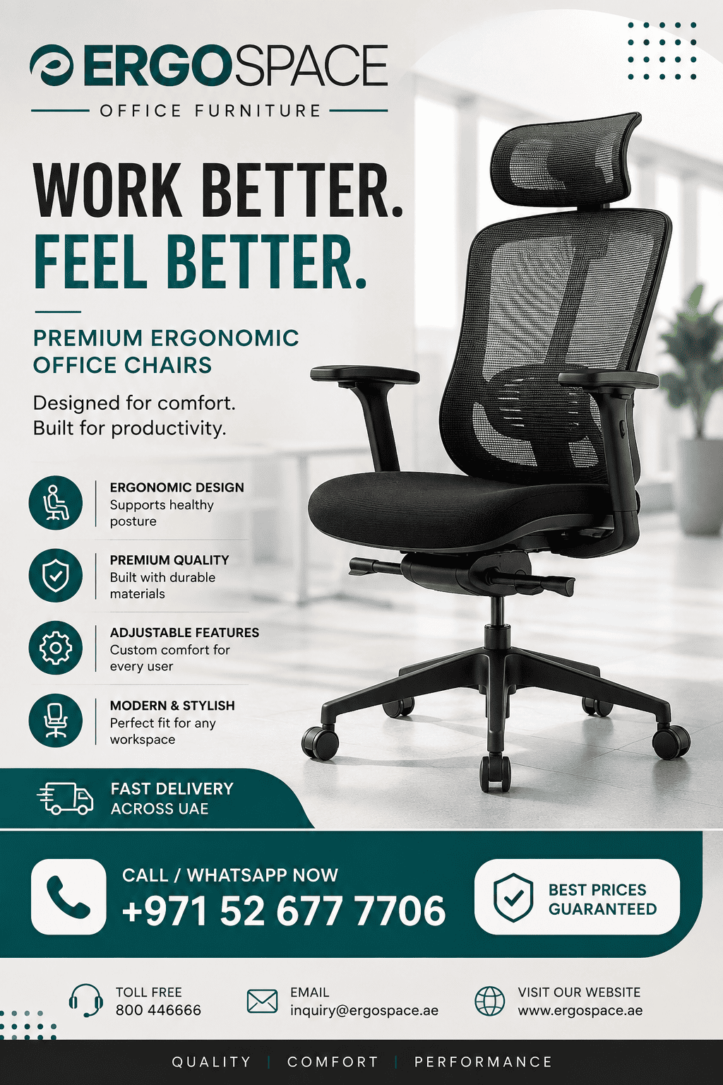 Buy Ergonomic Office Seating in Dubai