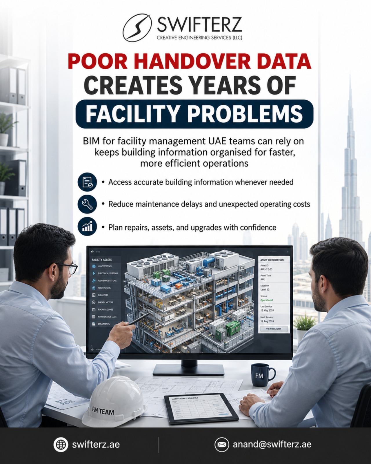 Swifterz BIM Solutions for Facility Management - Dubai UAE