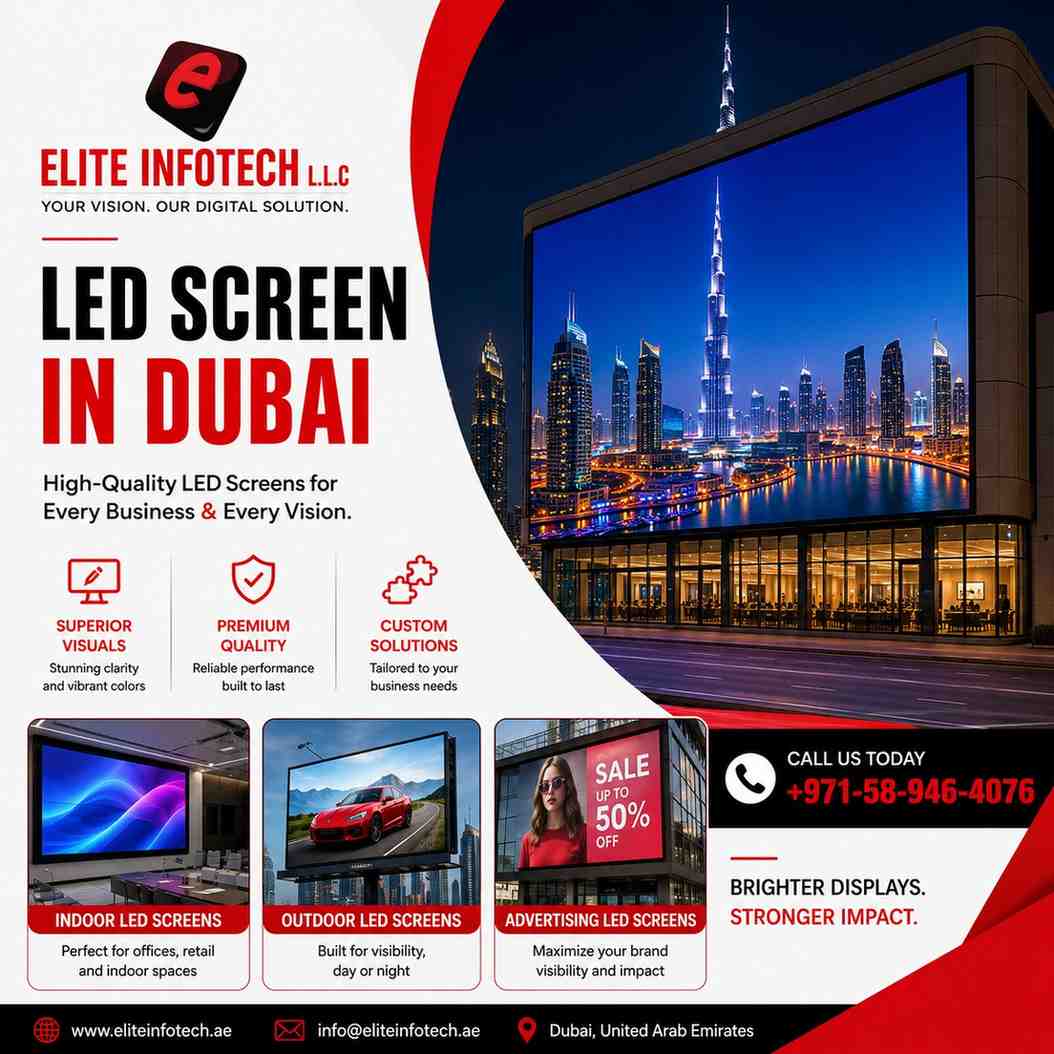 Premium LED Screen in Dubai – Elite InfoTech LLC