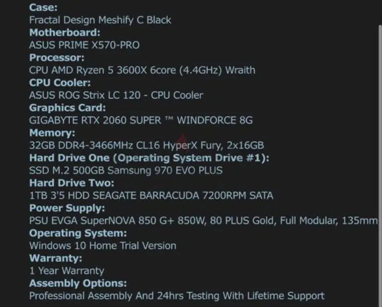 Gaming pc