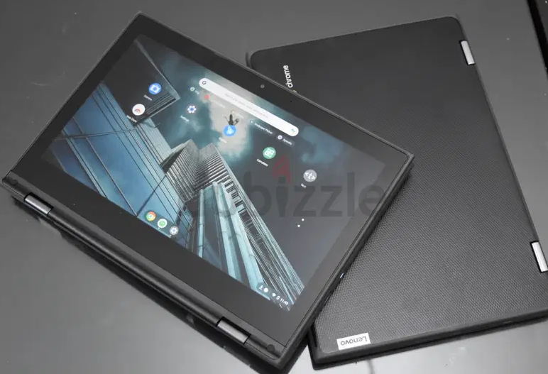 Lenovo Chromebook 2021 – ENG/Arabic Keys – Touch Screen X360 2 in 1 4gb Ram Play Store