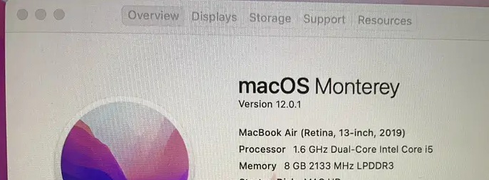 Macbook air 2019