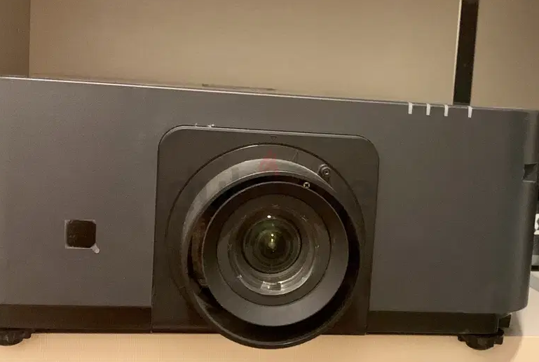 NEC laser projector with lens