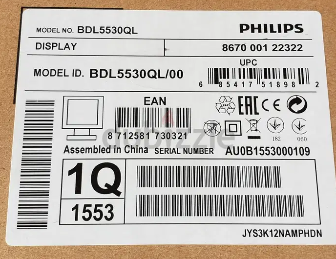 Phillips 55inch monitor tv Q sirees smart 4K BDL5530QL