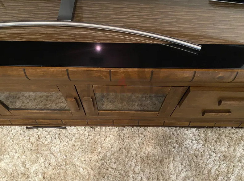 tv stand in wood