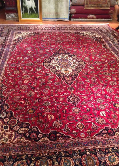 Kashan carpet, Western owned pet and smoke free house