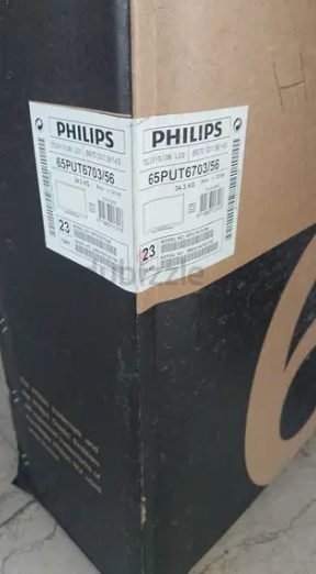 Philips 65 Ambilight. 65 Full Box. Screen small damage