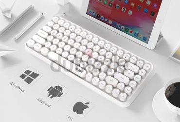 Ajazz 308i wireless keyboard with Bluetooth for IOS, Android and Windows